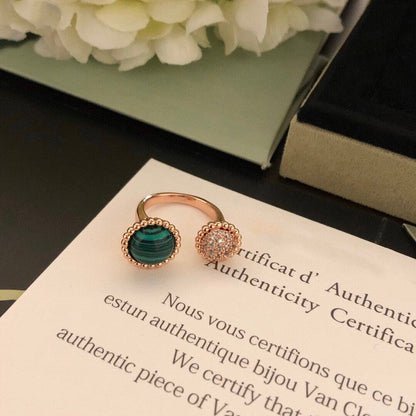 [ECHO ]PERLEE COULEURS DIAMOND ROSE GOLD BETWEEN THE FINGER RING