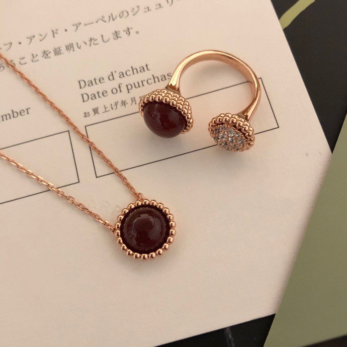[ECHO ]PERLEE COULEURS DIAMOND ROSE GOLD BETWEEN THE FINGER RING