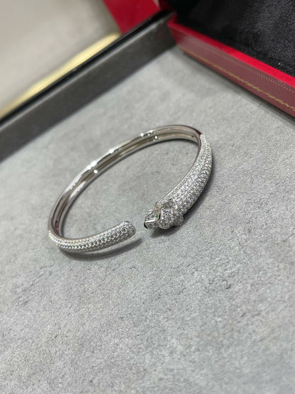 [ECHO ]PANTHERE FULL DIAMOND OPEN BRACELET