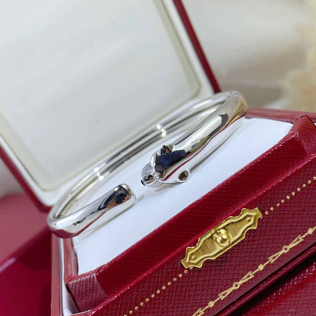 [ECHO ]PANTHERE SILVER OPEN BRACELET