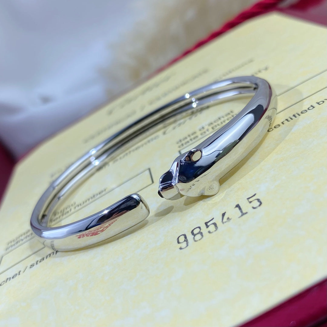 [ECHO ]PANTHERE SILVER OPEN BRACELET