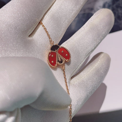 [ECHO ]LUCKY SPRING 1 MOTIF PINK GOLD BRACELET