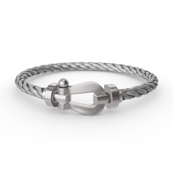 [ECHO ]FORCE LARGE HORSESHOE NO DIAMOND BRACELET SILVER