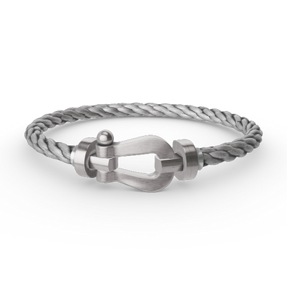 [ECHO ]FORCE LARGE HORSESHOE NO DIAMOND BRACELET SILVER