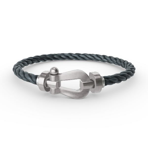 [ECHO ]FORCE LARGE HORSESHOE NO DIAMOND BRACELET SILVER