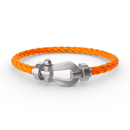 [ECHO ]FORCE LARGE HORSESHOE NO DIAMOND BRACELET SILVER