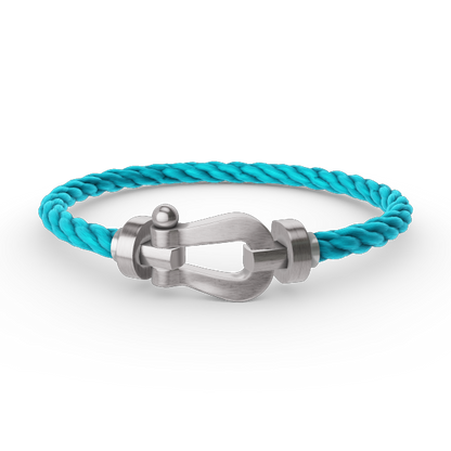 [ECHO ]FORCE LARGE HORSESHOE NO DIAMOND BRACELET SILVER