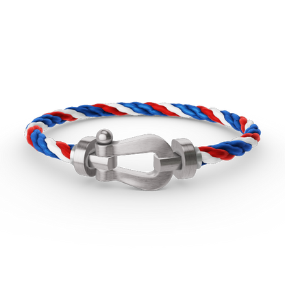 [ECHO ]FORCE LARGE HORSESHOE NO DIAMOND BRACELET SILVER