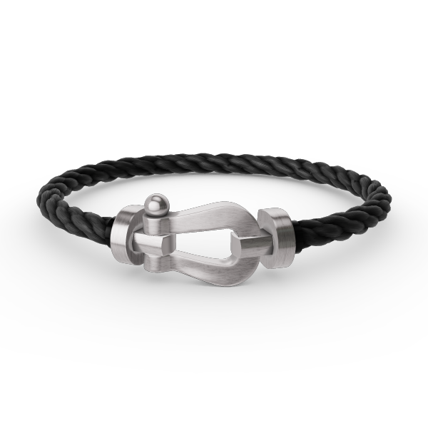 [ECHO ]FORCE LARGE HORSESHOE NO DIAMOND BRACELET SILVER