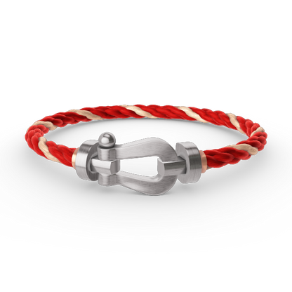 [ECHO ]FORCE LARGE HORSESHOE NO DIAMOND BRACELET SILVER