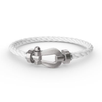 [ECHO ]FORCE LARGE HORSESHOE NO DIAMOND BRACELET SILVER