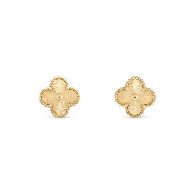 [ECHO ]CLOVER MEDIUM 1 MOTIFS LASER EARRINGS