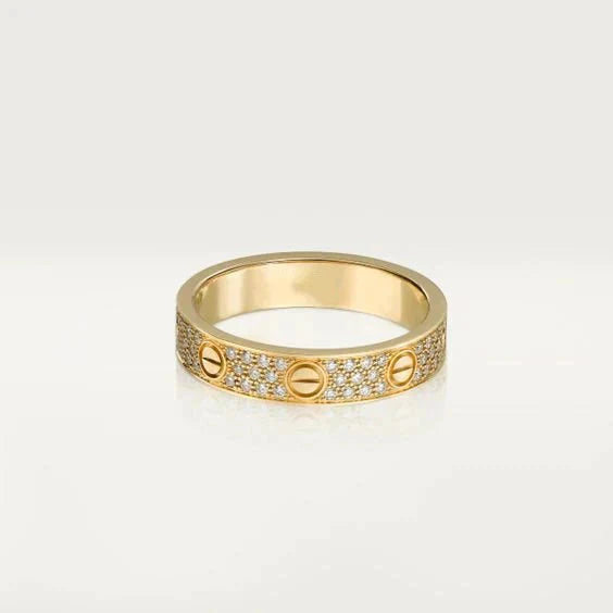 [ECHO ]LOVE RING 3.6MM DIAMOND PAVED