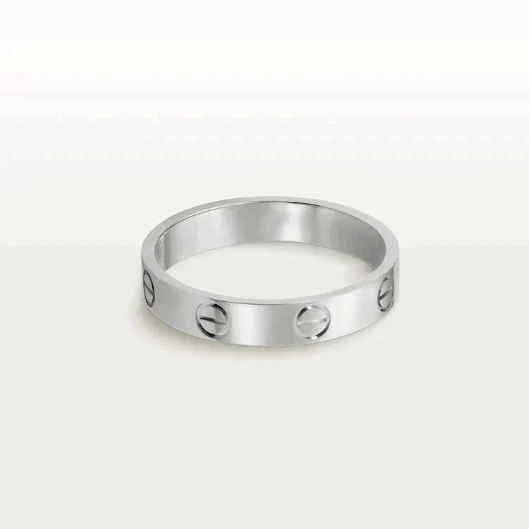 [ECHO ]LOVE RING 4MM 1 DIAMOND SILVER