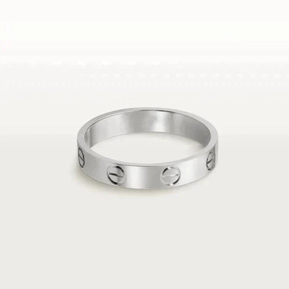 [ECHO ]LOVE RING 4MM 1 DIAMOND SILVER